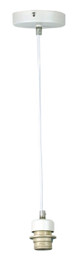 Parti Cord Suspension White with White Flex E27 Parti Cord Suspension White with White Flex E27